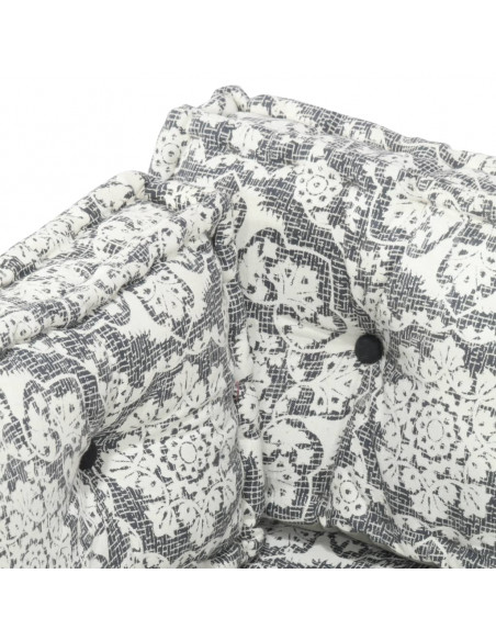 Cuscino per Divani Pallet Grigio Chiaro in Tessuto Patchwork