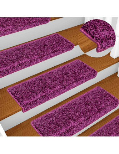 Tappetini per Scale 20 pz 65x21x4 cm Viola