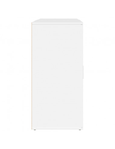 Credenze 3 pz Bianco in Legno Multistrato