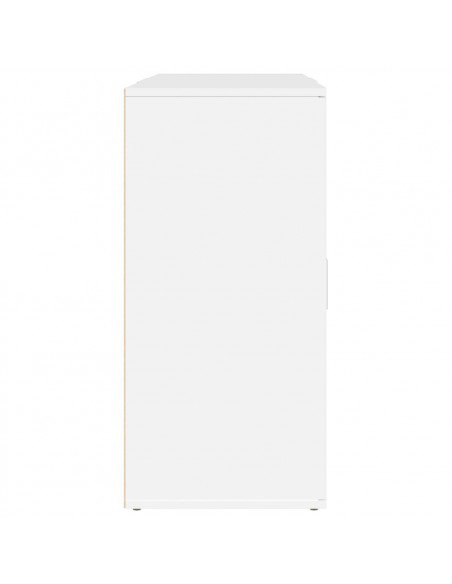 Credenze 3 pz Bianco in Legno Multistrato