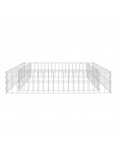 Gabbione Letto Rialzato in Acciaio Zincato 100x100x20 cm 2