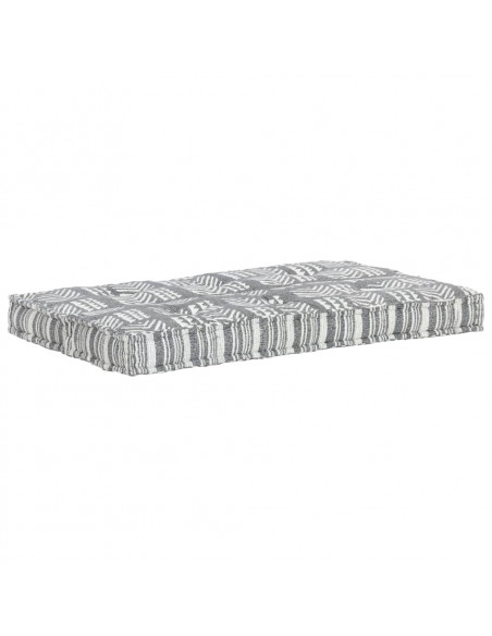 Cuscino per Divani a Pallet Grigio in Tessuto Patchwork