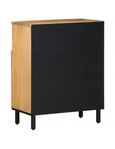 Credenza Marrone 60x33x75 cm in Legno Massello di Mango