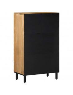 Credenza Marrone 60x33x100 cm in Legno Massello di Mango