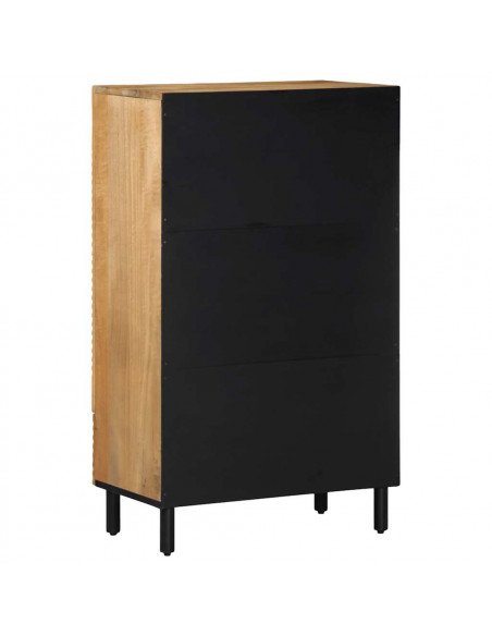 Credenza Marrone 60x33x100 cm in Legno Massello di Mango