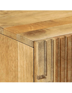 Credenza Marrone 60x33x100 cm in Legno Massello di Mango 2