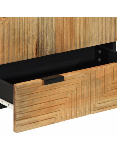 Credenza Marrone 60x33x100 cm in Legno Massello di Mango