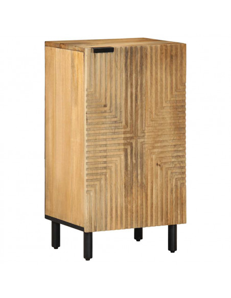 Credenza Marrone 40x33x75 cm in Legno Massello di Mango