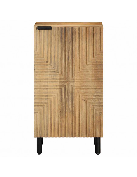 Credenza Marrone 40x33x75 cm in Legno Massello di Mango