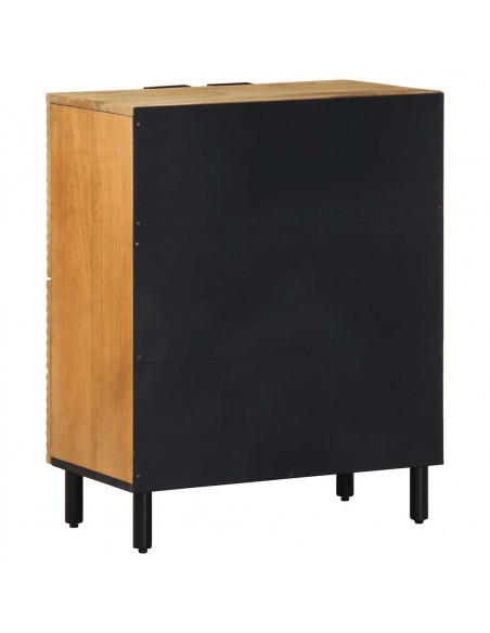 Credenza Marrone 60x33x75 cm in Legno Massello di Mango