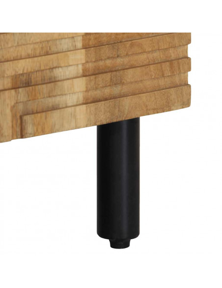 Credenza Marrone 60x33x75 cm in Legno Massello di Mango