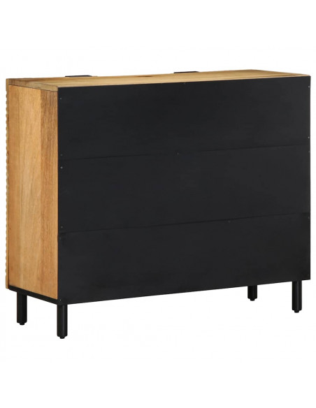 Credenza Marrone 90x33x75 cm in Legno Massello di Mango