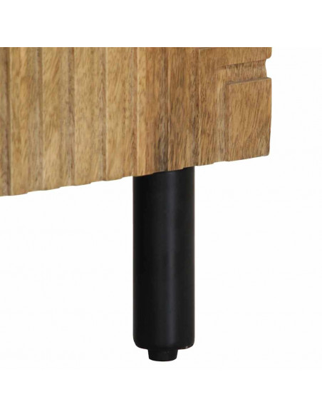 Credenza Marrone 90x33x75 cm in Legno Massello di Mango