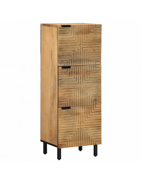 Credenza Marrone 40x33x110 cm in Legno Massello di Mango