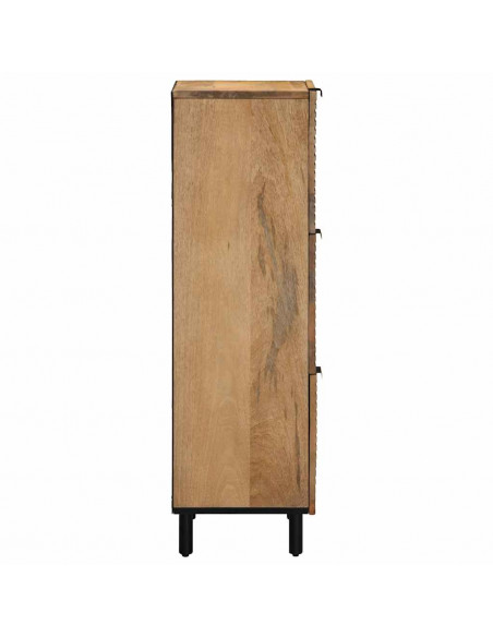 Credenza Marrone 40x33x110 cm in Legno Massello di Mango