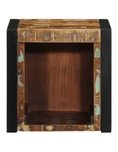 Comodini 2 pz Multicolore 40x35x40cm in Legno Massello Recupero