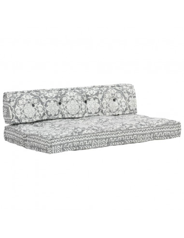 Cuscino per Divani Pallet Grigio Chiaro in Tessuto Patchwork