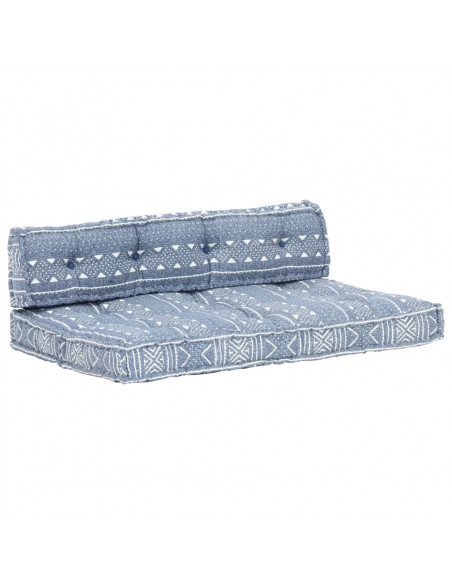Cuscino per Divani Pallet Indaco in Tessuto Patchwork