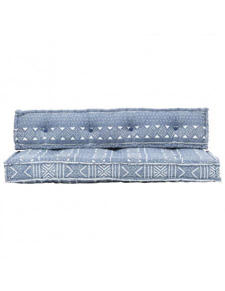 Cuscino per Divani Pallet Indaco in Tessuto Patchwork