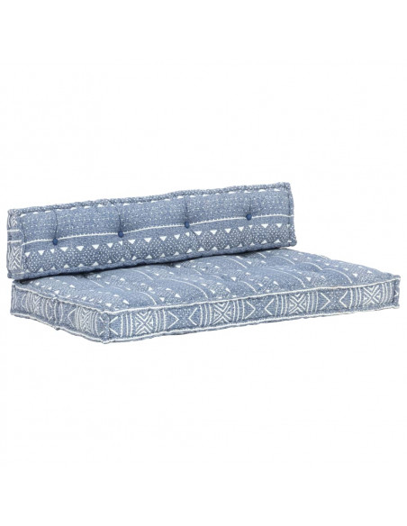 Cuscino per Divani Pallet Indaco in Tessuto Patchwork