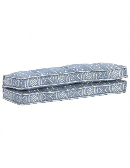 Cuscino per Divani Pallet Indaco in Tessuto Patchwork