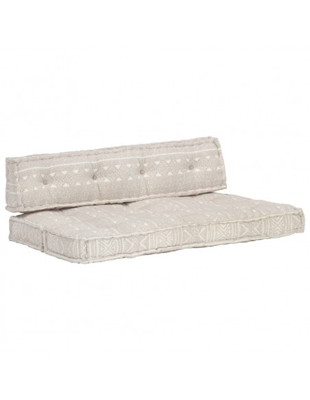 Cuscino per Divani Pallet Marrone Chiaro in Tessuto Patchwork