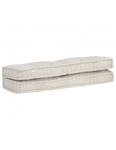 Cuscino per Divani Pallet Marrone Chiaro in Tessuto Patchwork