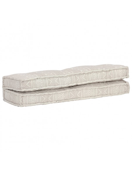 Cuscino per Divani Pallet Marrone Chiaro in Tessuto Patchwork