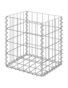 Gabbioni 2 pz in Acciaio Zincato 30x30x40 cm 2