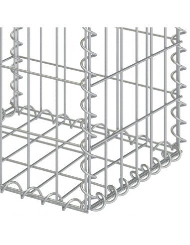 Gabbioni 2 pz in Acciaio Zincato 30x30x40 cm