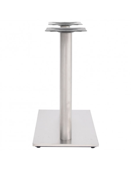 Gamba per Tavolino da Bar Argento 70x40x72 cm in Acciaio Inox