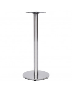 Gamba per Tavolino da Bar Argento Ø45x107 cm in Acciaio Inox