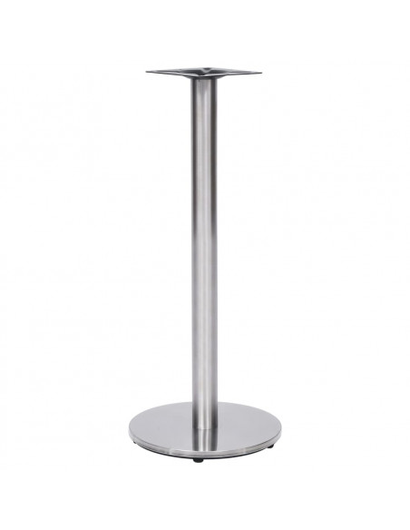 Gamba per Tavolino da Bar Argento Ø45x107 cm in Acciaio Inox