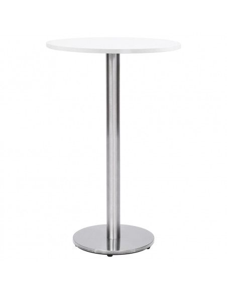 Gamba per Tavolino da Bar Argento Ø45x107 cm in Acciaio Inox