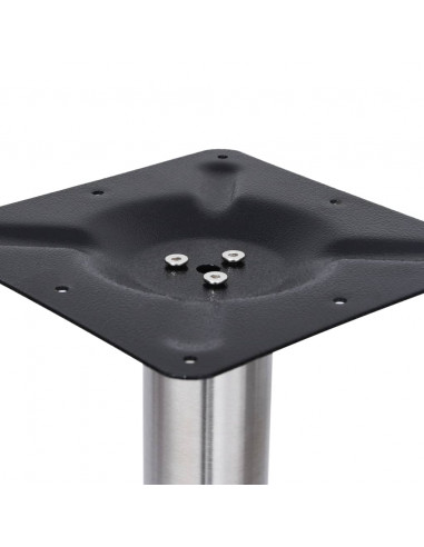 Gamba per Tavolino da Bar Argento Ø45x107 cm in Acciaio Inox