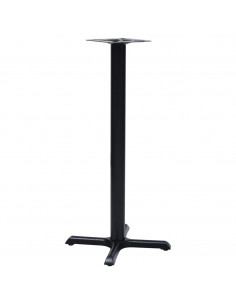 Gamba per Tavolino da Bar Nero 56x56x107 cm in Ghisa