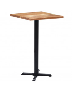 Gamba per Tavolino da Bar Nero 56x56x107 cm in Ghisa 2