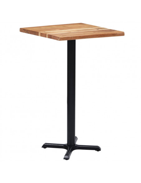 Gamba per Tavolino da Bar Nero 56x56x107 cm in Ghisa