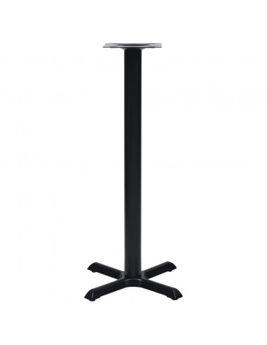 Gamba per Tavolino da Bar Nero 56x56x107 cm in Ghisa