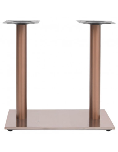 Gamba per Tavolino da Bar Ottone 70x40x72 cm in Acciaio Inox