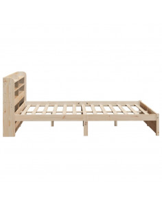 Giroletto con Testiera 140x190 cm in Legno Massello di Pino