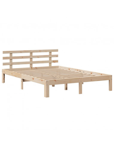 Giroletto con Testiera 150x200 cm in Legno Massello di Pino