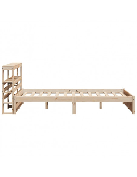 Giroletto con Testiera 160x200 cm in Legno Massello di Pino