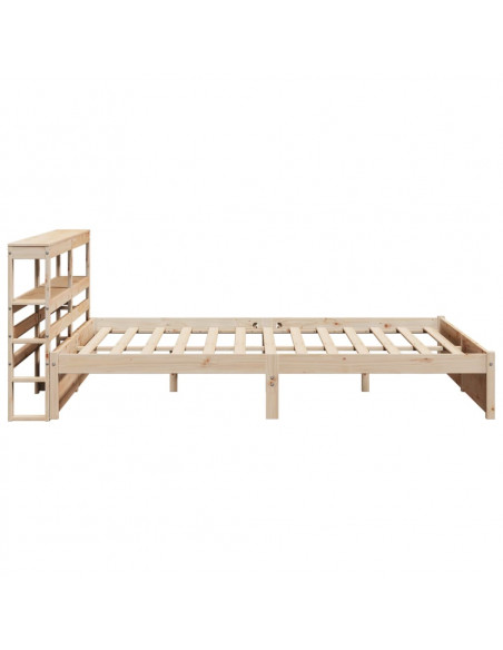 Giroletto con Testiera 200x200 cm in Legno Massello di Pino