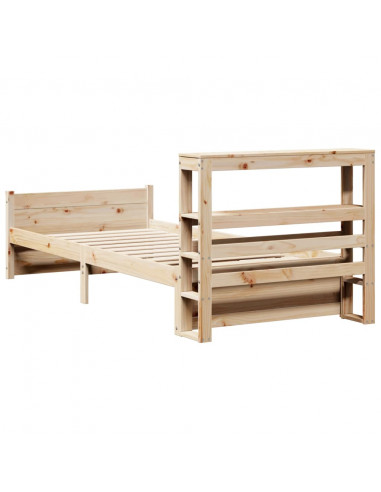 Giroletto con Testiera 75x190 cm in Legno Massello di Pino