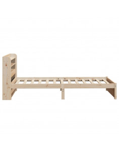 Giroletto con Testiera 75x190 cm in Legno Massello di Pino