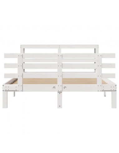 Giroletto con Testiera senza Materasso Bianco 120x200 cm