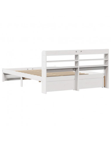 Giroletto con Testiera senza Materasso Bianco 120x200 cm