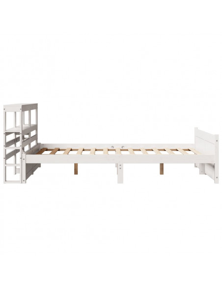 Giroletto con Testiera senza Materasso Bianco 140x190 cm