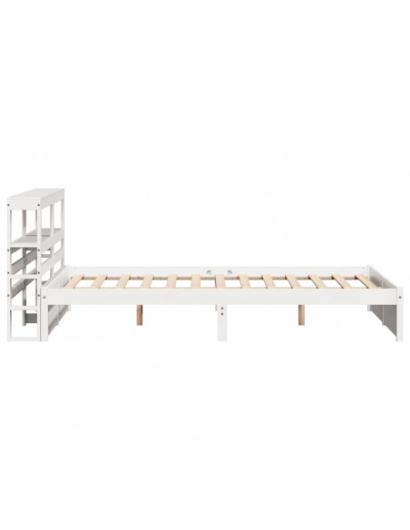 Giroletto con Testiera senza Materasso Bianco 140x190 cm